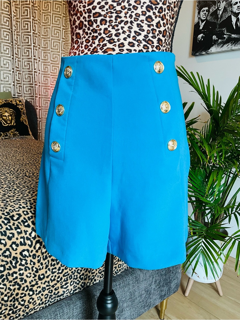 ZARA Blue Sailor Shorts - Picture 2 of 8